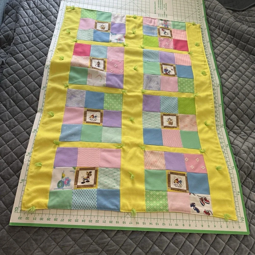Quilt Patchwork Pinocchio Characters Handmade Baby 36